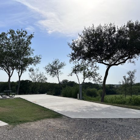 View of a Level, full hookup sites with paved platforms at Hidden Valley RV Park