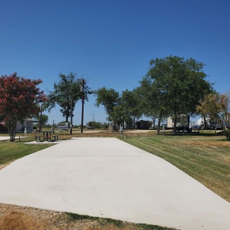 View of a Level, full hookup sites with paved platforms at Hidden Valley RV Park