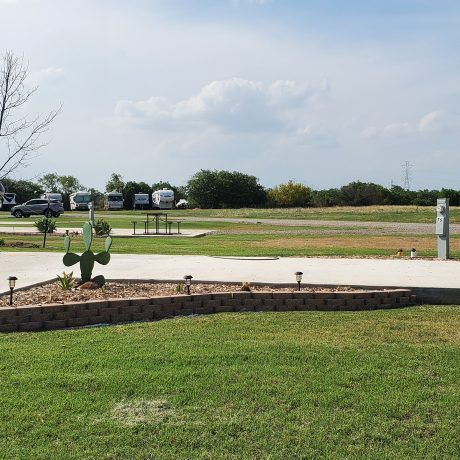 View of a Level, full hookup sites with paved platforms at Hidden Valley RV Park