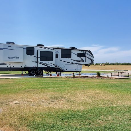 View of a RV site at Hidden Valley RV Park