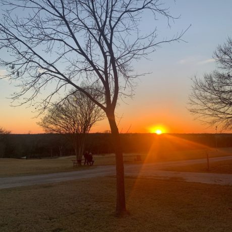 Beautiful sunset at Hidden Valley RV Park