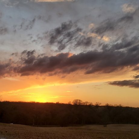 Beautiful sunset at Hidden Valley RV Park